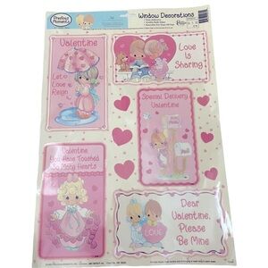 New Precious Moments Valentine Window Cling Decorations